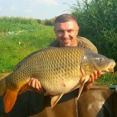 Карп весом 16 кг. Пойман на пенку, пропитанную флюороплазмой Grandcarp