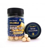 Soluble amino POP-UP one-flavor WHITE CHOCOLATE (БІЛИЙ ШОКОЛАД) Ø8 мм