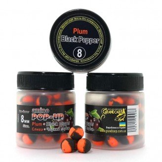 Amino POP-UPs two-flavor PLUM•BLACK PEPPER (СЛИВА•ЧОРНИЙ ПЕРЕЦЬ) Ø8 мм