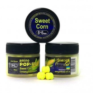 Amino POP-UPs one-flavor SWEET CORN (СОЛОДКА КУКУРУДЗА) 8•6 мм Amino POP-UPs one-flavor SWEET CORN (СОЛОДКА КУКУРУДЗА) 8•6 мм