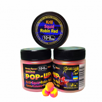 Amino POP-UPs three-flavor KRILL•SQUID•ROBIN RED (КРИЛЬ•КАЛЬМАР•РОБІН РЕД) 10•8 мм Amino POP-UPs three-flavor KRILL•SQUID•ROBIN RED (КРИЛЬ•КАЛЬМАР•РОБІН РЕД) 10•8 мм