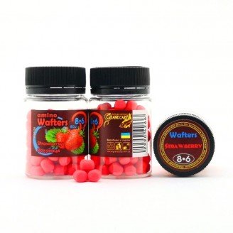 Amino WAFTERS STRAWBERRY (ПОЛУНИЦЯ) 8•6 мм Amino WAFTERS STRAWBERRY (ПОЛУНИЦЯ) 8•6 мм