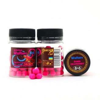 Amino WAFTERS SQUID•CRANBERRY (КАЛЬМАР•ЖУРАВЛИНА) 8•6 мм